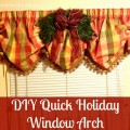 DIY Quick Holiday Window Arch