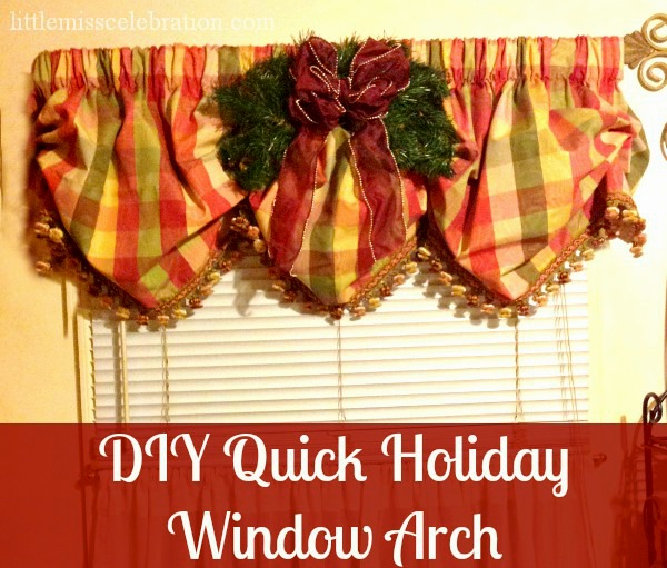DIY Quick Holiday Window Arch