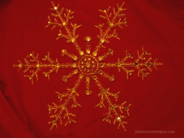 Snowflake in low light Snowflake in low light