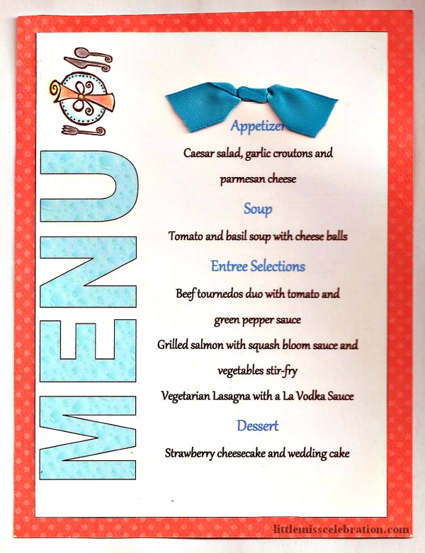 Menu Card