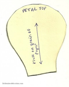 Petal template Petal template