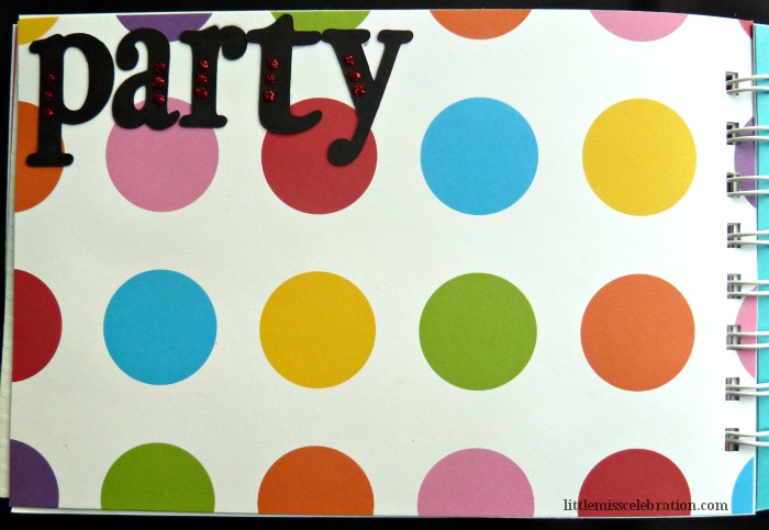 Scrapbook page party scrapbook page