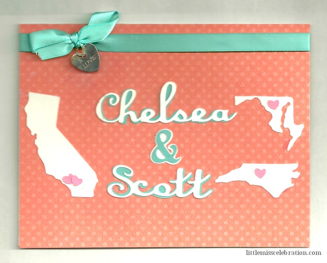 Wedding invitation front Destination wedding invitation