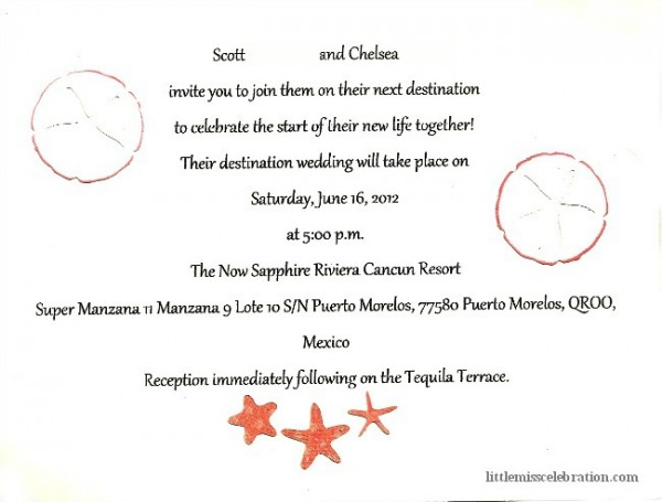 Wedding Invitation Inside Wedding Invitation Inside