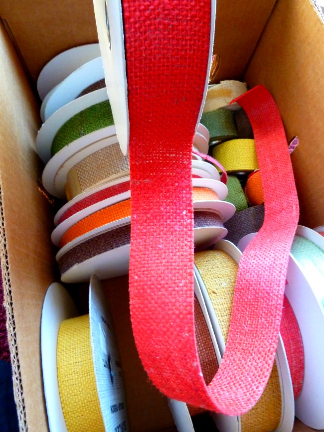 Burlap ribbon Burlap ribbon