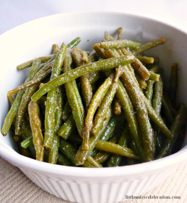 Caesar Green Beans at littlemisscelebration.com