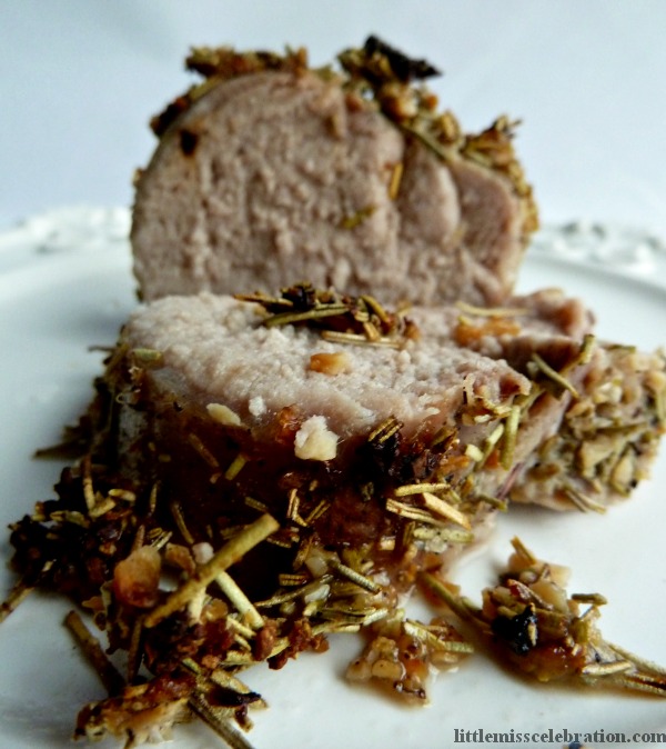 Garlic Rosemary Crusted Pork Tenderloin