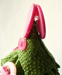 Buttons at top of topiary