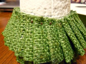Close-up of pinned first row