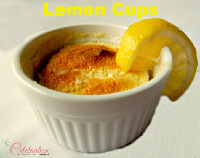 Lemon Cups – A Cake & Sauce In One Cup!