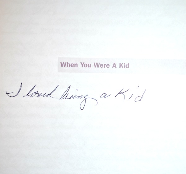 I loved being a kid - Between you and me journal at littlemisscelebration.com