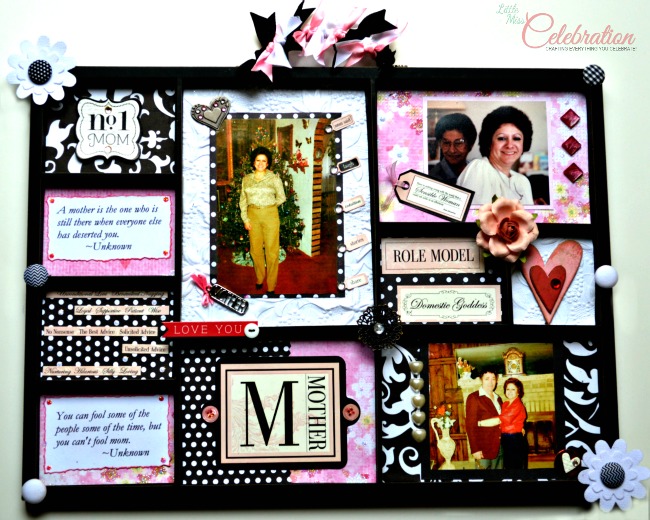 Love to Mom Memory Tray - You can make this personalized gift for Mother's Day! Tips and inspiration at littlemisscelebration.com
