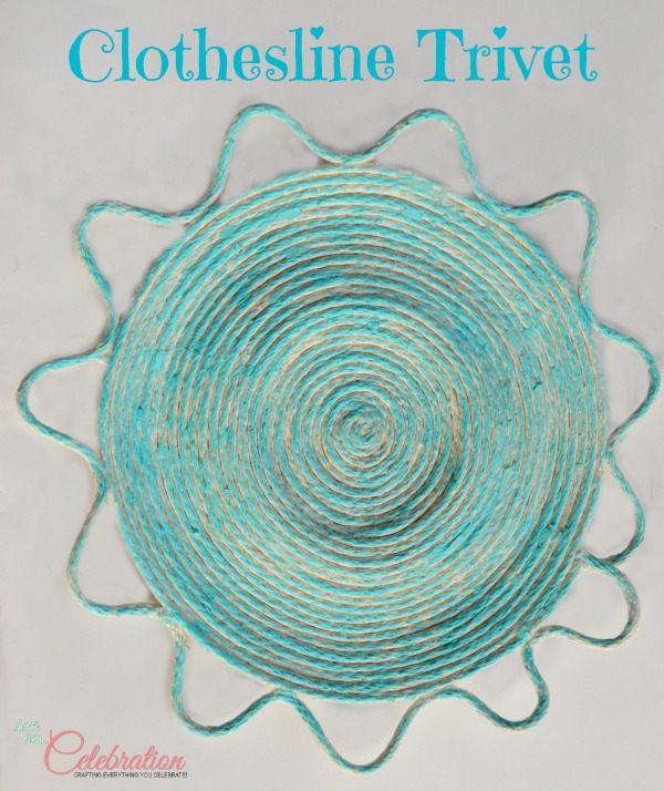 Clothesline Trivet – A Project for Earth Day