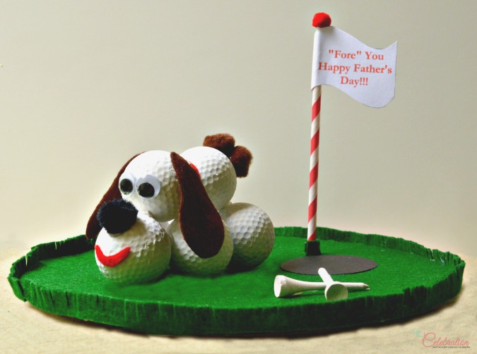 Golf Ball Buddy on Putting Green "Fore" Dad! At Little Miss Celebration @Cindy Eikenberg