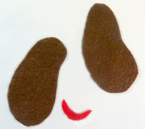 Felt ears and mouth