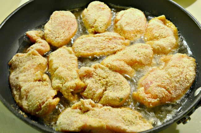 Frying chicken Frying chicken