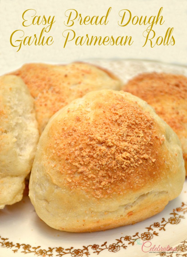 Easy Bread Dough Garlic Parmesan Rolls