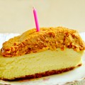 The funny birthday cake fiasco - a pumpkin "pie" cheesecake.