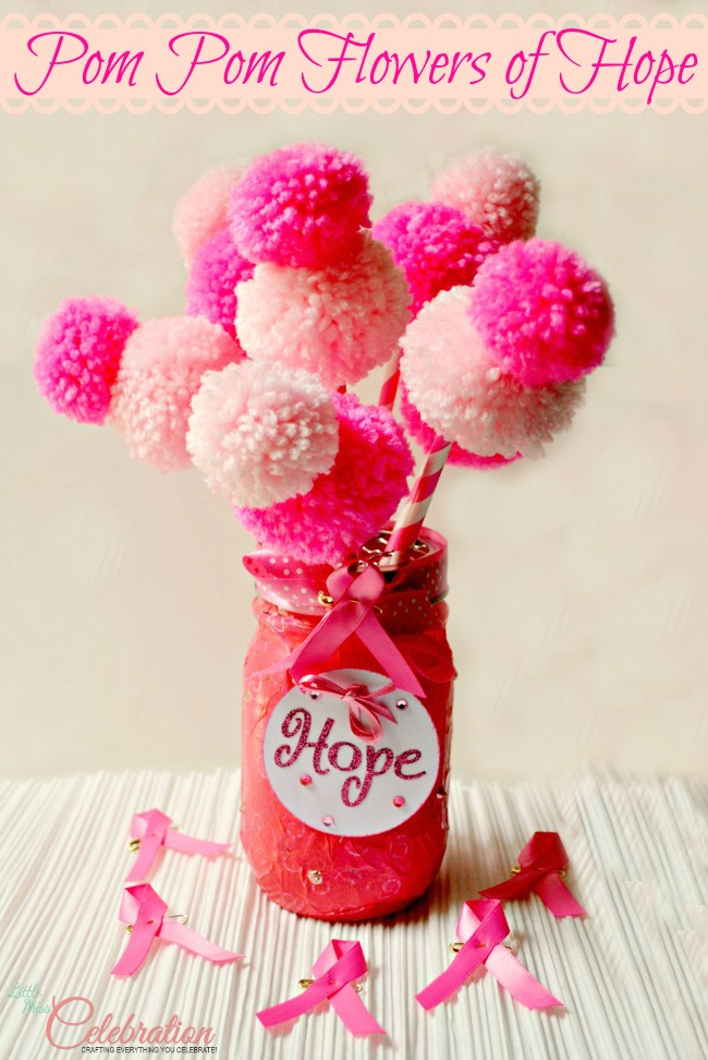 Pom Pom Flowers of Hope