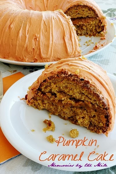 Pumpkin Caramel Cake from Memories by the Mile