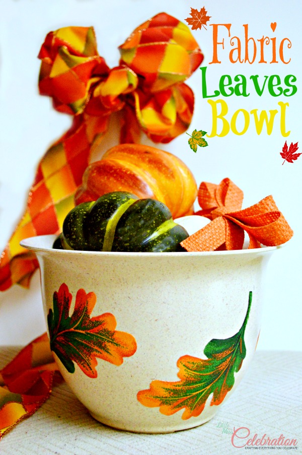 Fall Leaves Bowl - A Reflection of Family and Life at littlemisscelebration.com