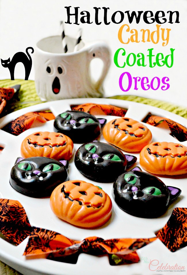 Halloween Candy Covered Oreos