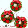 Easy Wreath Gift Box Toppers from the archives - a fast and fun gift or ornament!