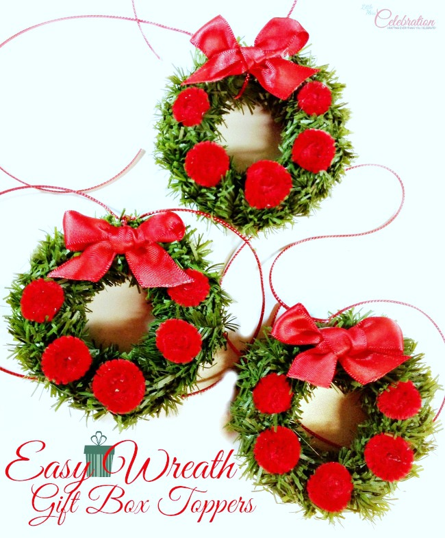 Easy Wreath Gift Box Toppers (From the Archives)