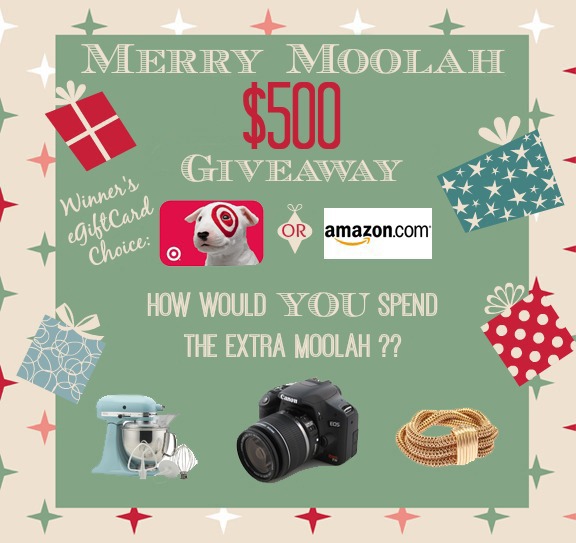 Merry Moolah $500 Givewaway at Little Miss Celebration!