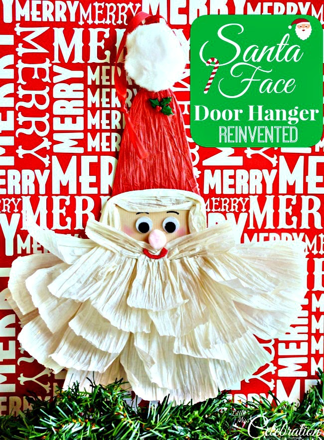 Santa Face Door Hanger–Reinvented!