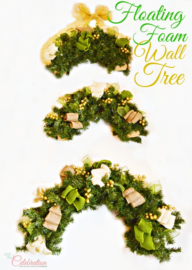 Floating Foam Wall Tree – Foam for the Holidays!