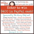 The Weary Chef is turning one! We're celebrating with a chance for you to win $400 in PayPal cash!