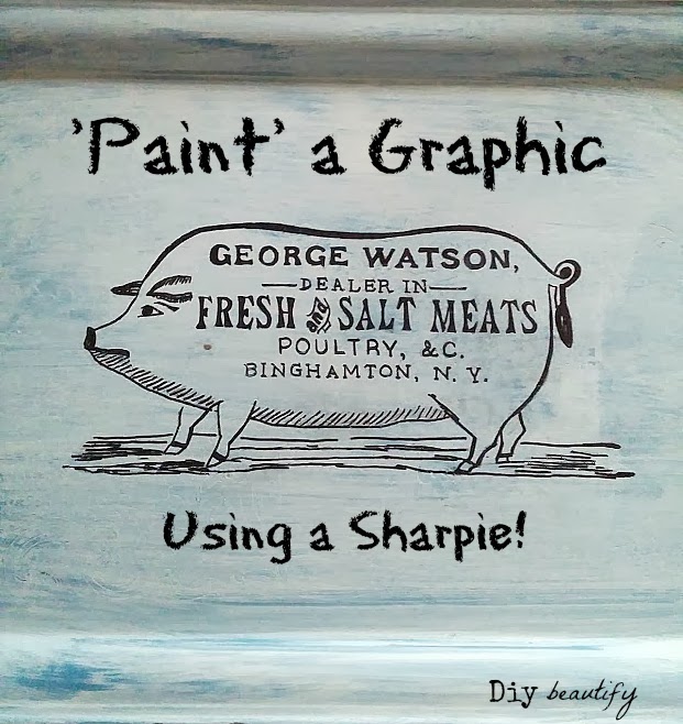 How To Paint A Graphic Using A Sharpie from DIY Beautify