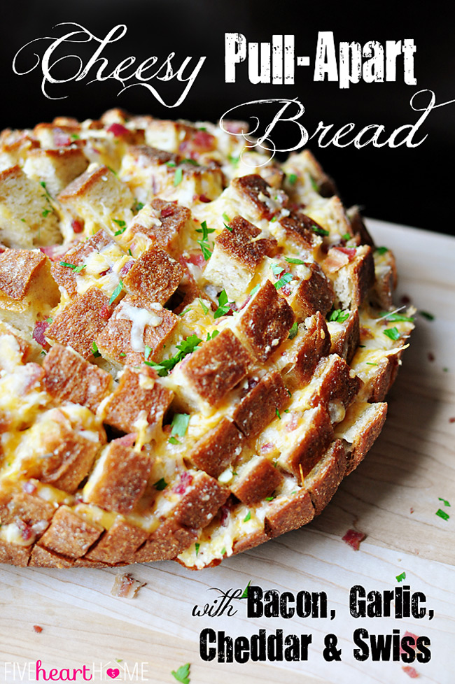 Cheesy Pull Apart Bread from Five Heart Home