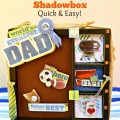Make a quick & easy DIY Word's Greatest Dad Shadowbox for Father's Day to let Dad know he's the best! At littlemisscelebration.com