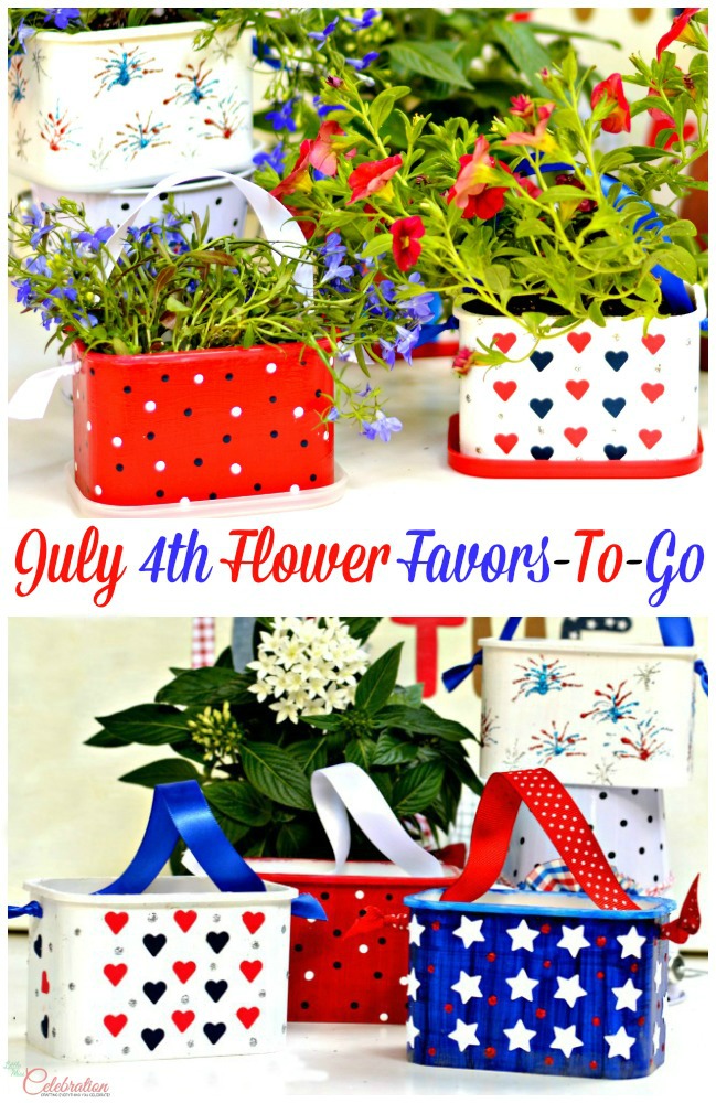 July 4th Flower Favors-To-Go + An Announcement!