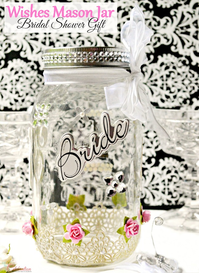 Wishes Mason Jar Bridal Shower Gift