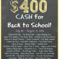 Enter to win $400 Cash for Back to School at littlemisscelebration.com