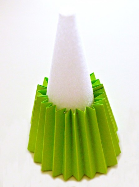 Make a Summer Kissed Pleated Paper Holiday Tree! It's Christmas in July at Little Miss Celebration!