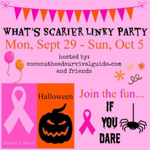 What's Scarier Linky Party at Little Miss Celebration