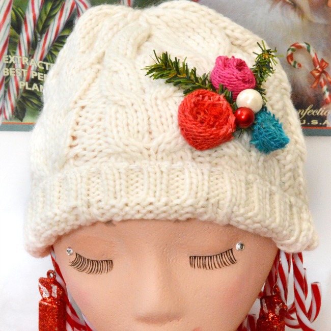 Create a magical, holiday Candy Cane Girl/Tree Topper #MakeItFunCrafts from littlemisscelebration.com