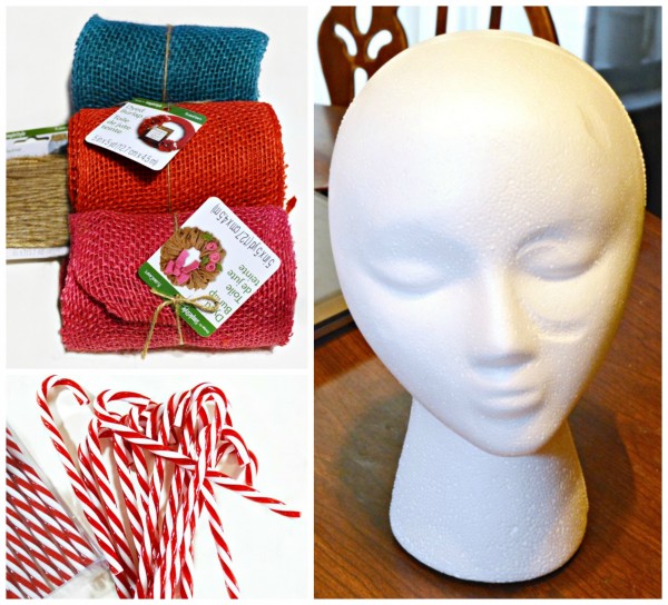 Create a magical, holiday Candy Cane Girl/Tree Topper #MakeItFunCrafts from littlemisscelebration.com
