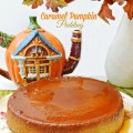 Add Caramel Pumpkin Pudding to your holiday dessert table! Pumpkin pie flavor is baked into a creamy, silky custard drenched in a pool of shimmering caramel sauce. Absolutely delicious! At littlemisscelebration.com