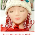 Create a magical, holiday Candy Cane Girl/Tree Topper #MakeItFunCrafts from littlemisscelebration.com