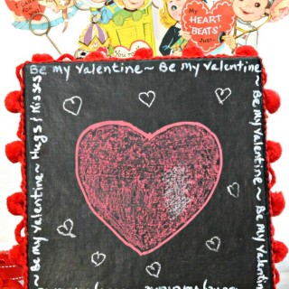 Valentine Chalkboard Message Box