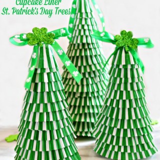 Cupcake Liner St. Patrick’s Day Trees