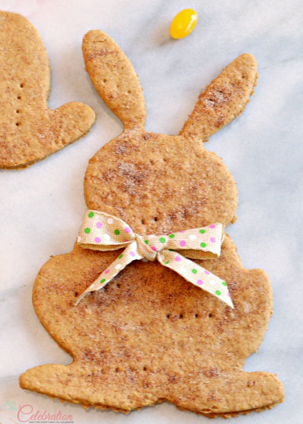 Molasses, brown sugar and whole wheat flour create delicious dough topped with cinnamon and brown sugar. These Molasses Wheat Bunny Cookies make a fun Easter treat but cut these cookies into different shapes all year long - kids love them! Recipe at littlemisscelebration.com
