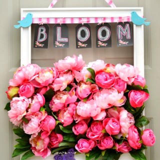 Bursting with Blooms Frame Wreath