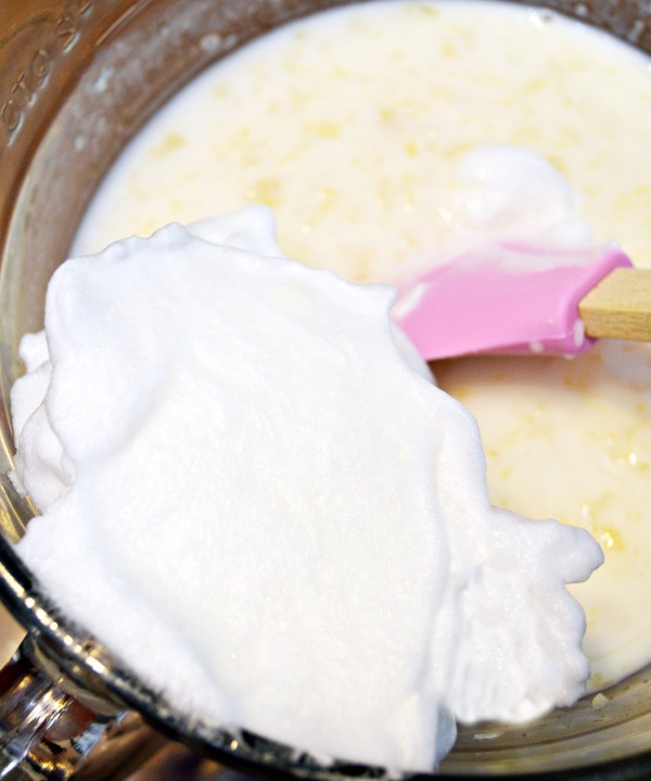 Adapted from a vintage recipe, this Pineapple Sherbet is a bit like frozen custard and so easy to make! No machine needed! Recipe at littlemisscelebration.com