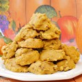 Light, airy, with a cake-like texture & pecan crunch, Pumpkin Crunch Cookies are so easy to make and not too sweet! They freeze perfectly, too! Recipe at littlemisscelebration.com